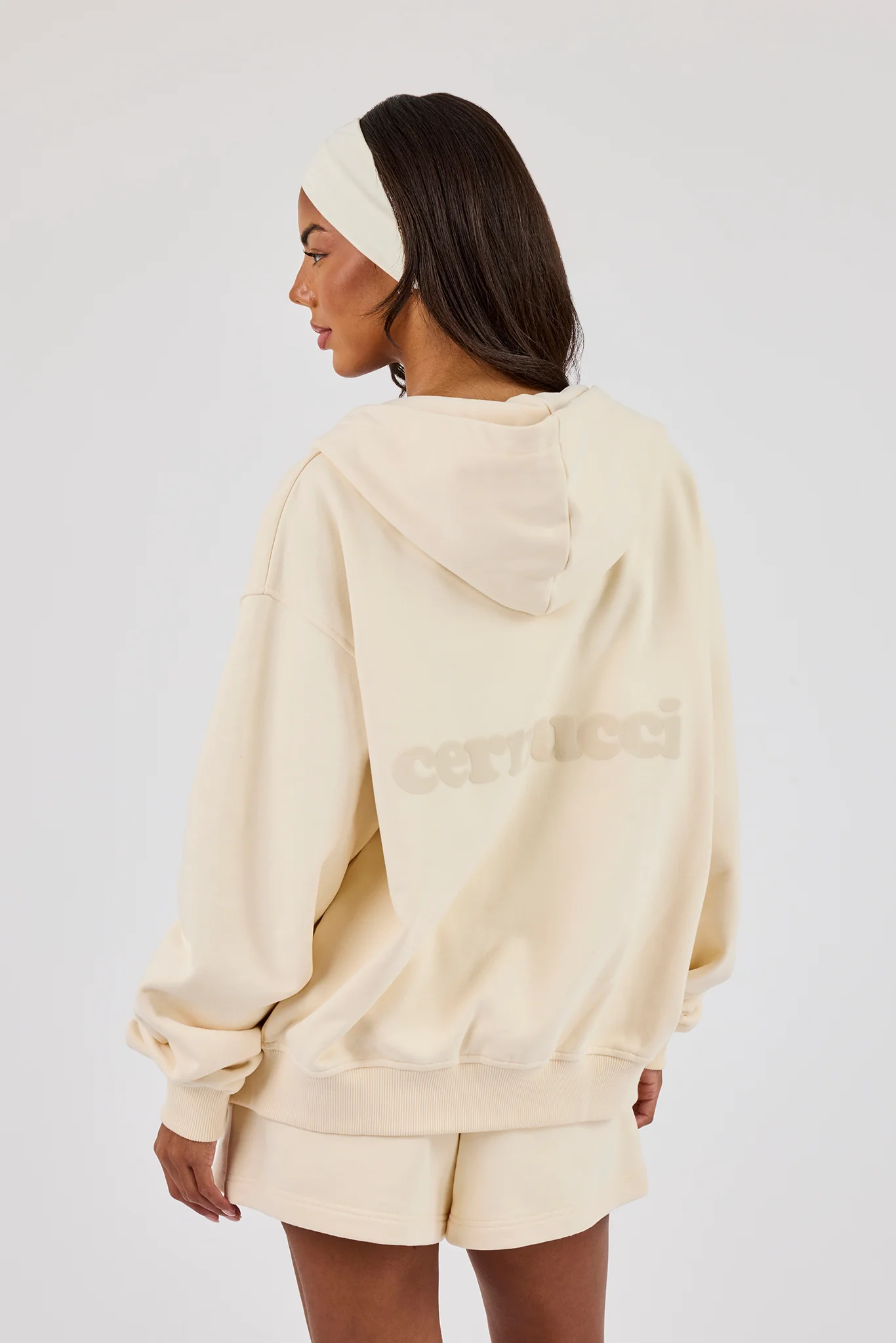 Zip Through Hoodie - Butter Yellow - Image 3