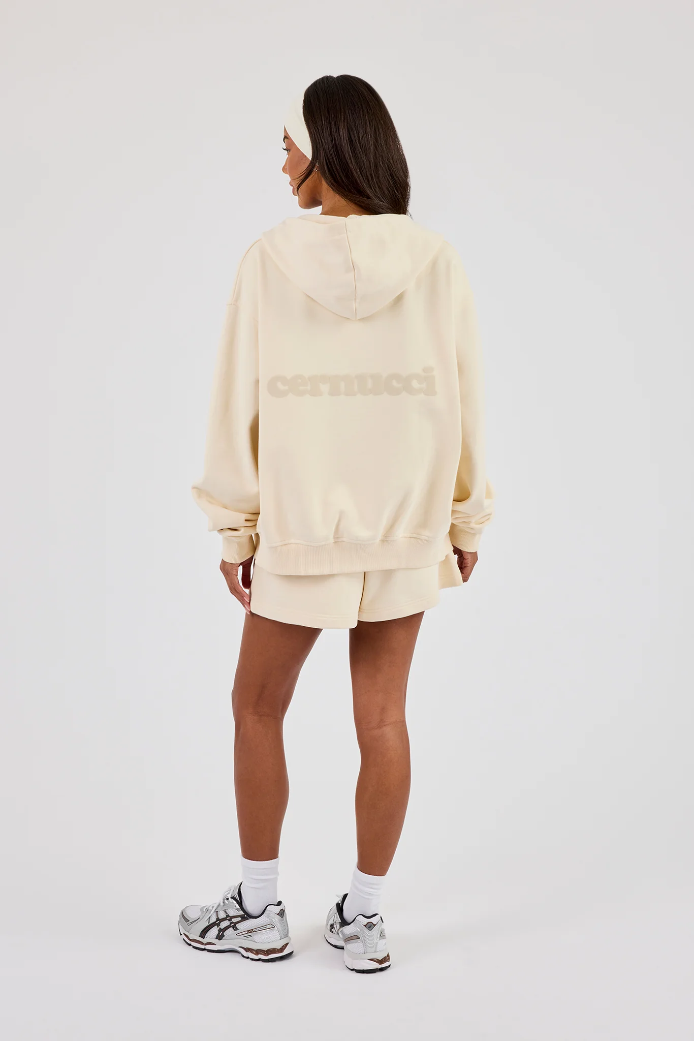 Zip Through Hoodie & Short - Butter Yellow - Image 3